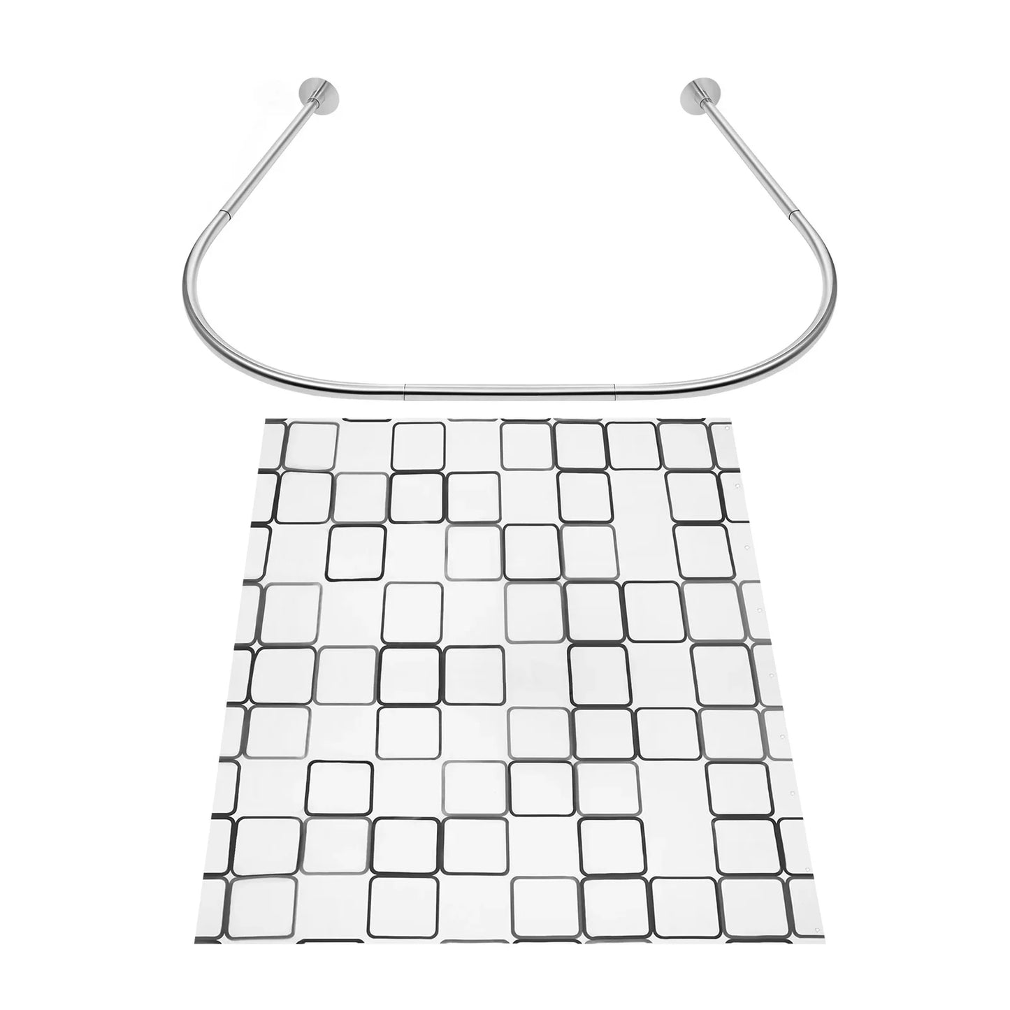 Craft of Weaving Shower Curtain Rail for Corner Mount