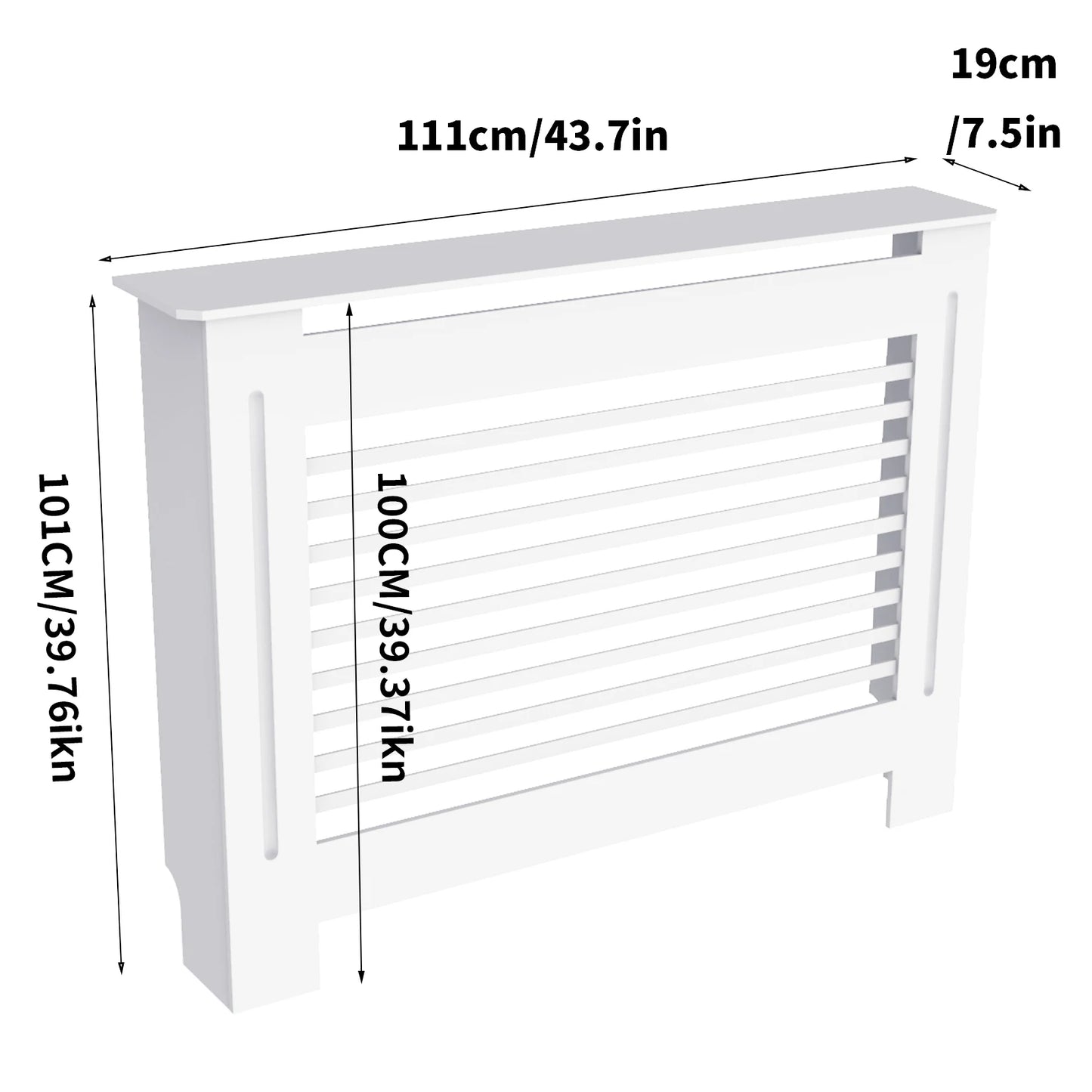 General Radiator Cover Modern MDF Cabinet With Grill Shelf