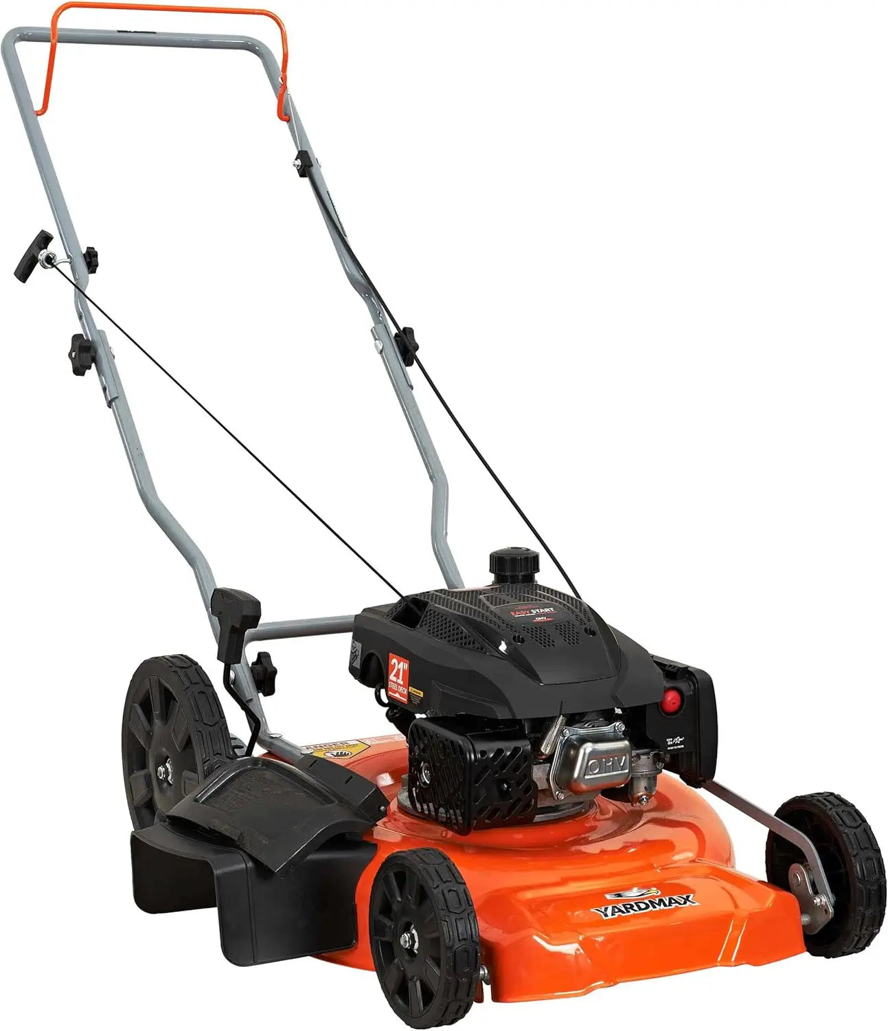 XMSJH Gas Walk Behind 2in1 Lawn Mower High Rear Wheels