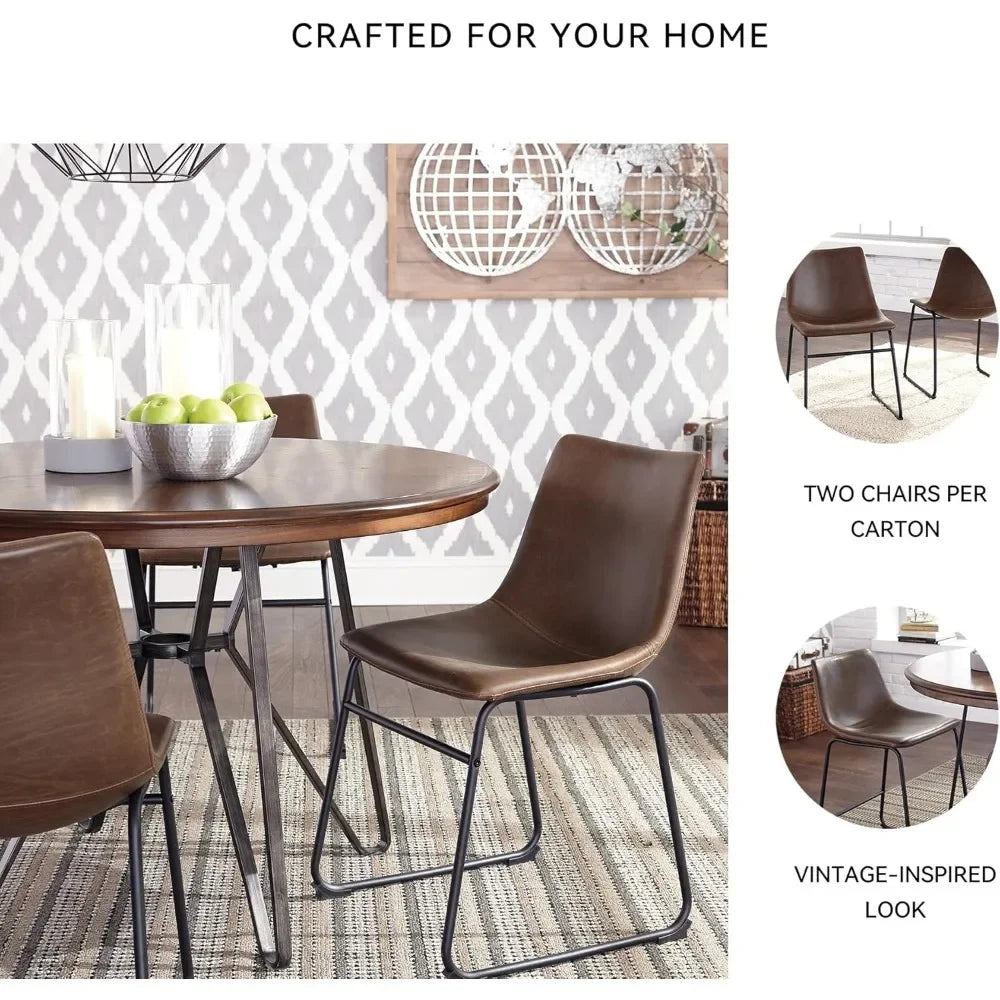 [New Arrival, Limited Stock!]mid century centiar 18.75" dining bucket chair, 2 count, black and brown