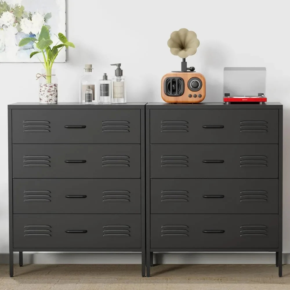 Dafify 4 Drawer Dresser For Bedroom Modern Metal Chest