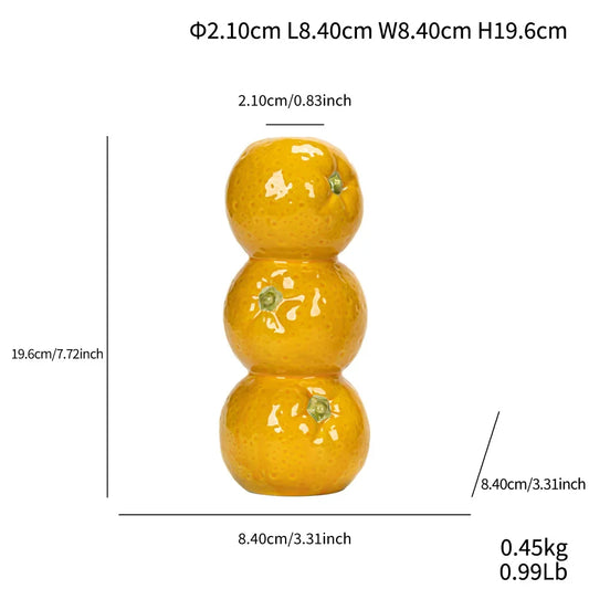 Hign-concerned Overlapping Fruit Vase Nordic Style Ceramic Three Tier Decor