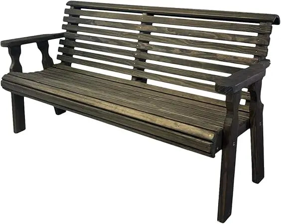 Dafify Amish Outdoor Roll Back Bench Heavy Duty Patio