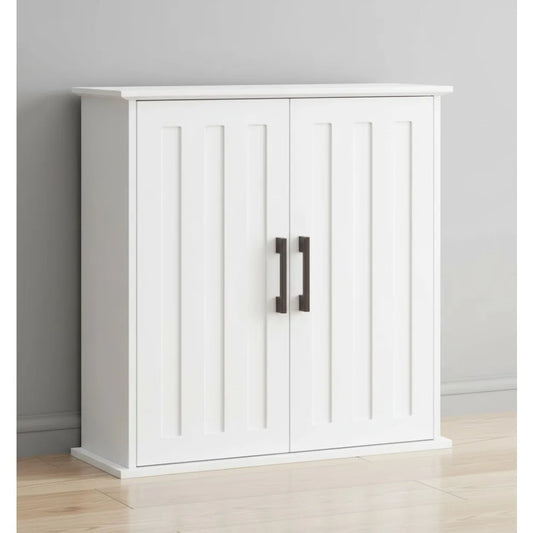 Over Toilet Storage Cabinet With Soft-Close Doors And Adjustable Shelves