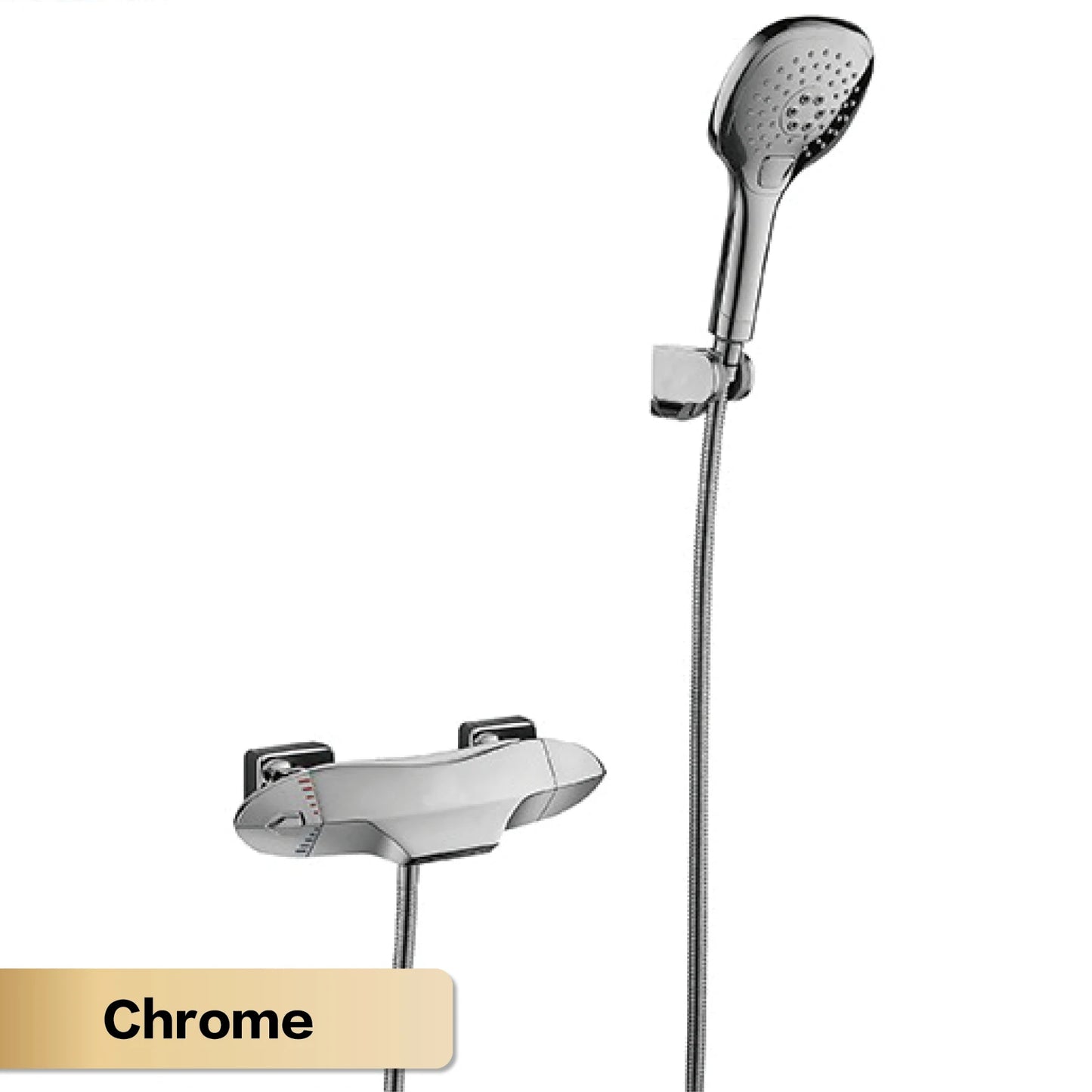 Luxury brass Gold bathroom faucet with simple constant temperature design Dual control of Hot & Cold 2 function bathtub Mixer