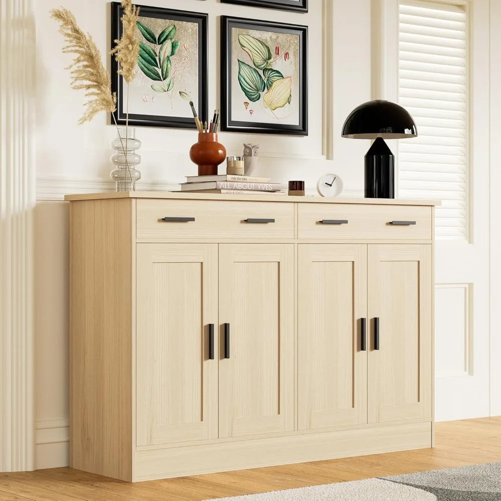 RBXC Buffet Cabinet Coffee Bar With 2 Drawers Storage