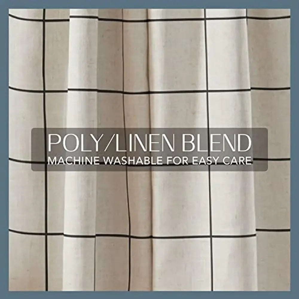 XMSJCN Brighton Plaid Blackout Curtain Farmhouse Panel