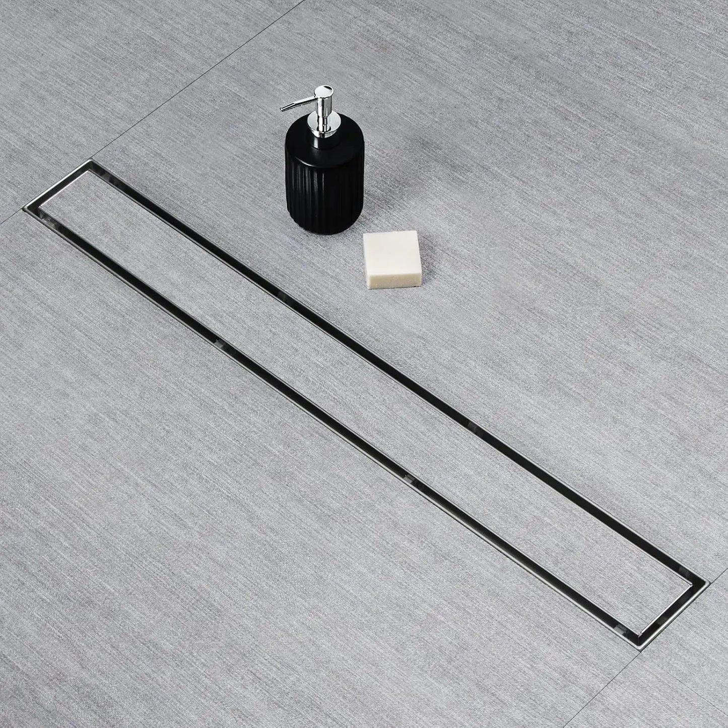 Linear Shower Drain Stainless Steel Tile Insert With Hair Strainer