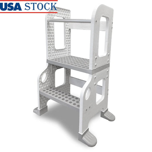 XMSJ Learning Tower Kitchen Stool For Kids Ages One To Three