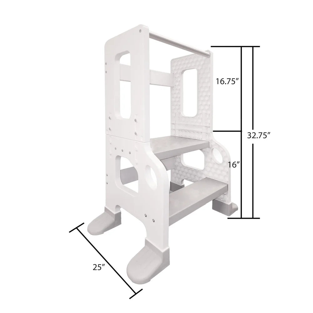 XMSJ Learning Tower Kitchen Stool For Kids Ages One To Three