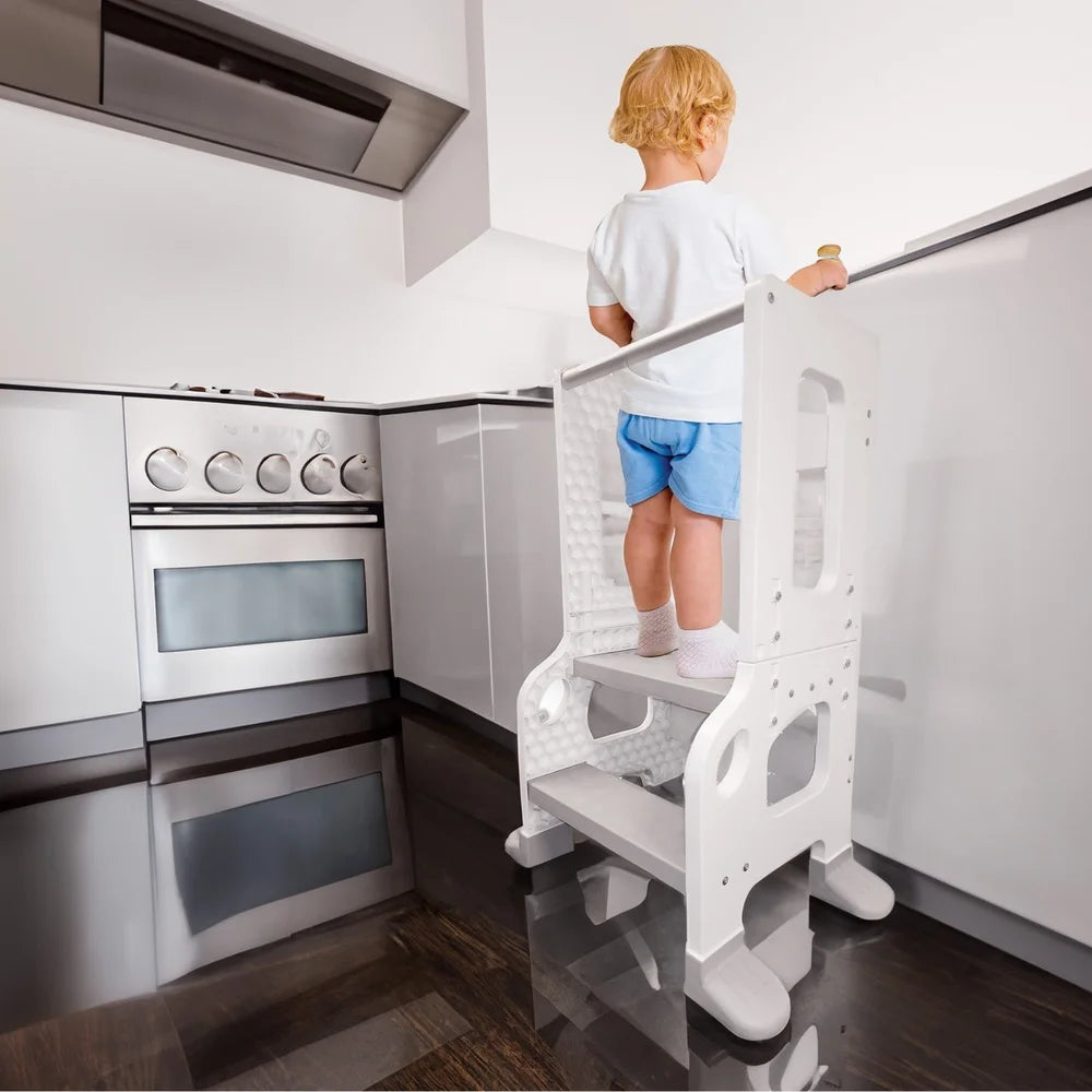 XMSJ Learning Tower Kitchen Stool For Kids Ages One To Three