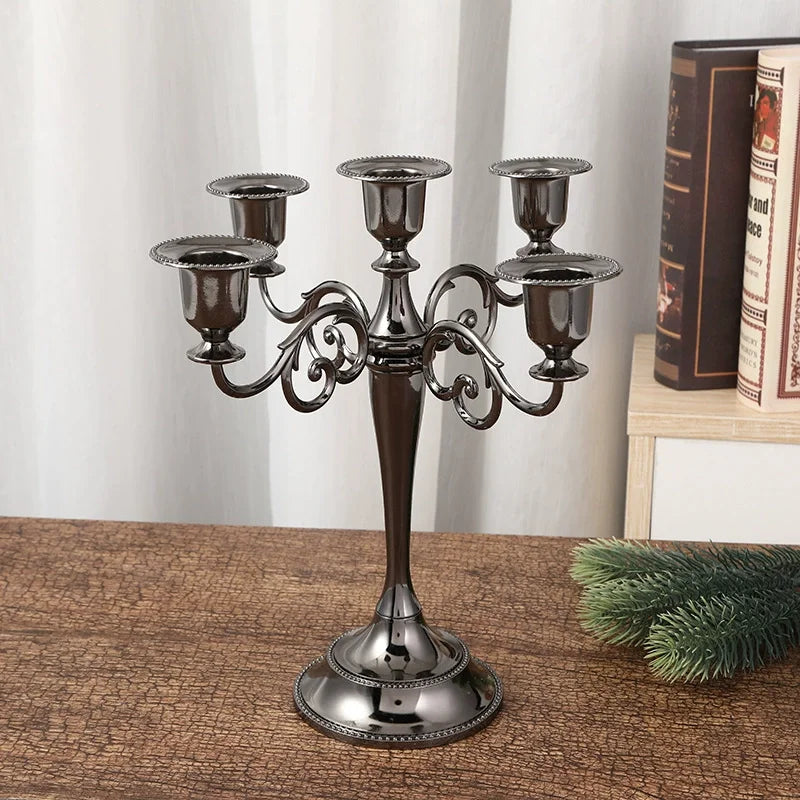 Hign Concerned 5 Arm Candle Holder Candelabra For Tapers