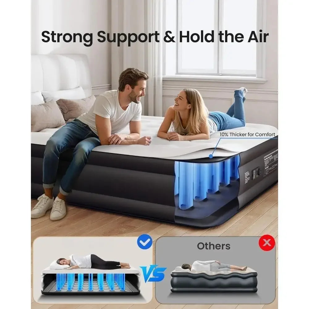 Hign-concerned Air Mattress With Built in Pump For Home Guests