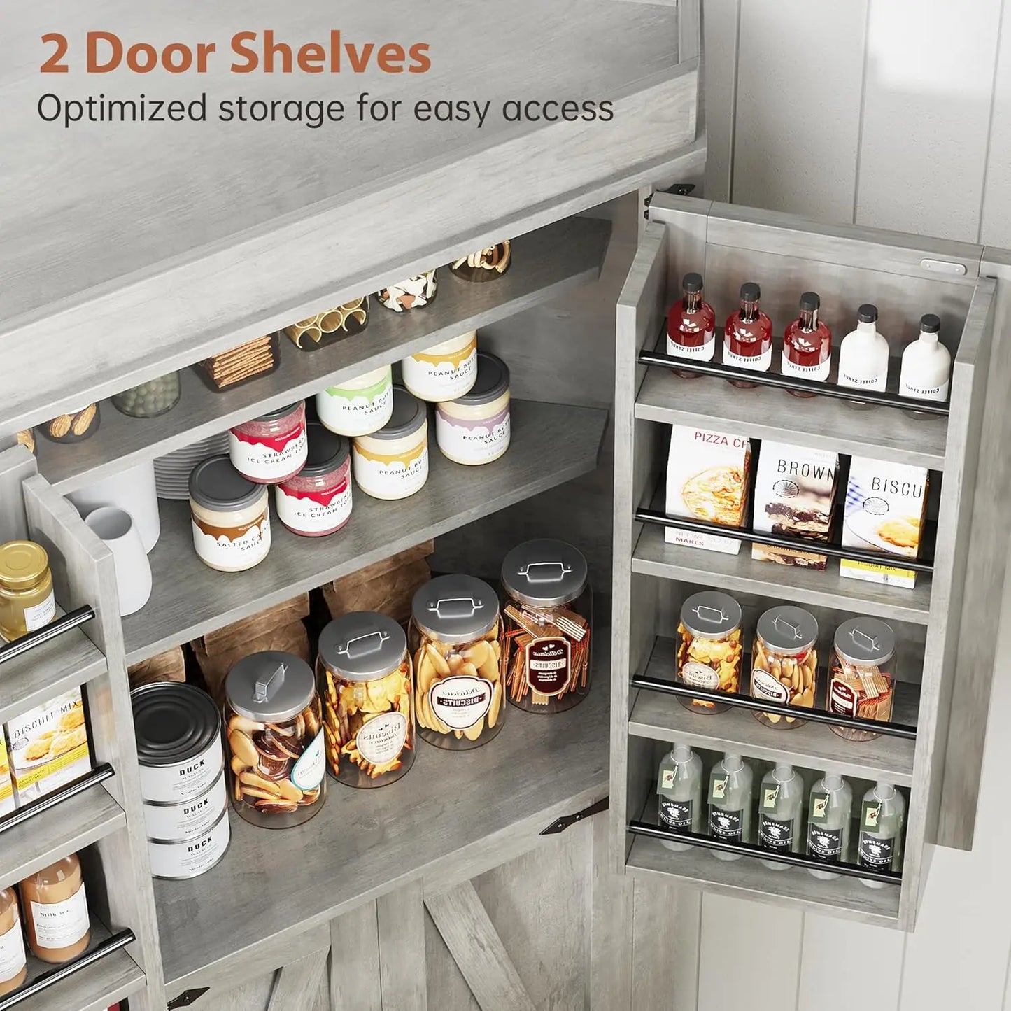 Kitchen Pantry Storage Cabinet With Doors Kitchen Hutch