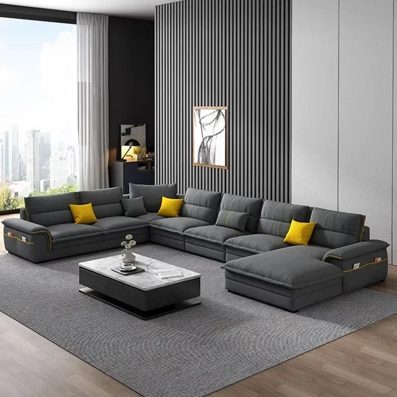 Storage Relax Puff Sofa Sectional Velvet Home Furniture