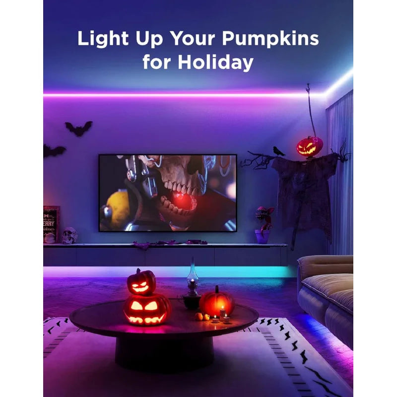 Govee RGBIC LED Strip Lights 32.8ft w/Covers - Smart (Alexa/Google), Diffuser Channel for Bedroom, Cabinet