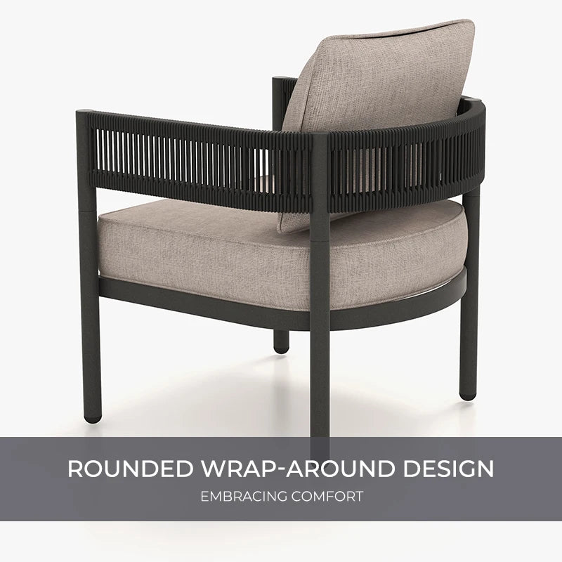 Grand Patio Outdoor Coffee Table Conversation Set With Cushions