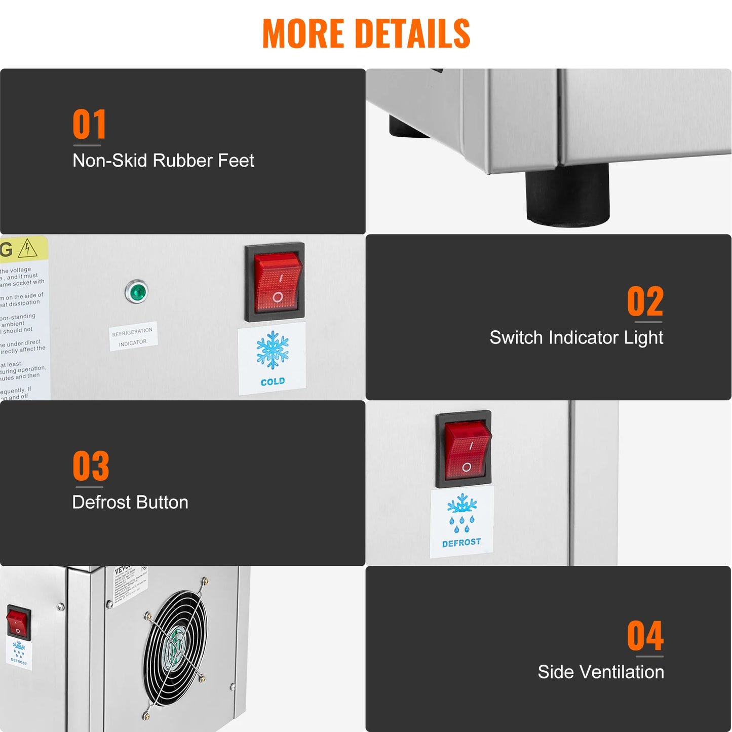 SucceBuy Fried Ice Cream Roll Machine Stainless Steel Maker