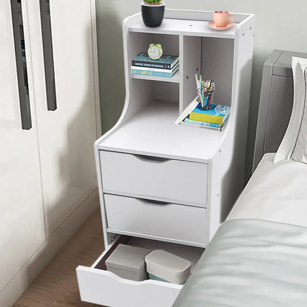 Bymaocar 3 Drawer Nightstand Modern Bedside Table
