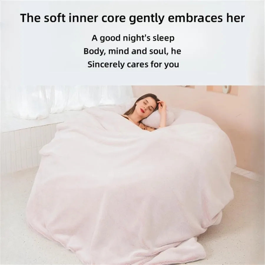 7 Foot Giant Comfy Bean Bag Bed With Fluffy Surface And 3D Shaping For Living Room Lounge Sofa Floor Chair