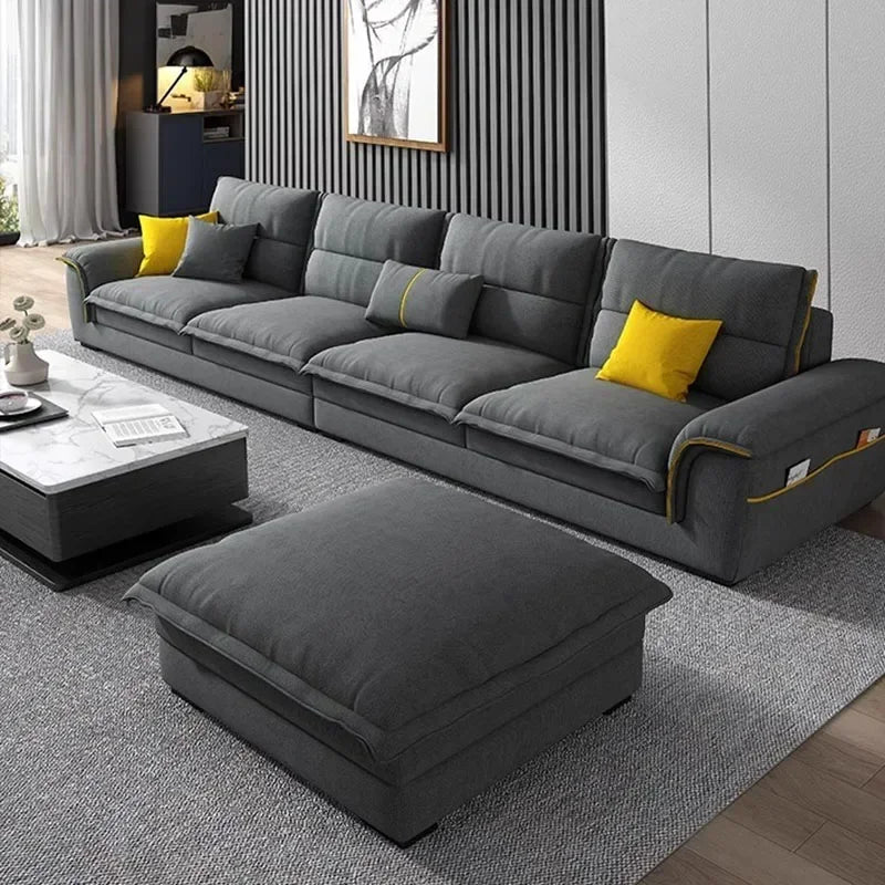 Storage Relax Puff Sofa Sectional Velvet Home Furniture