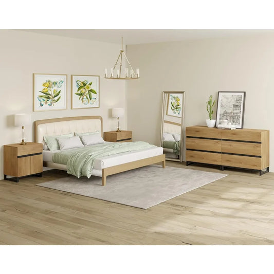 MKDK Modern Dresser And Nightstands Set With Ample Storage