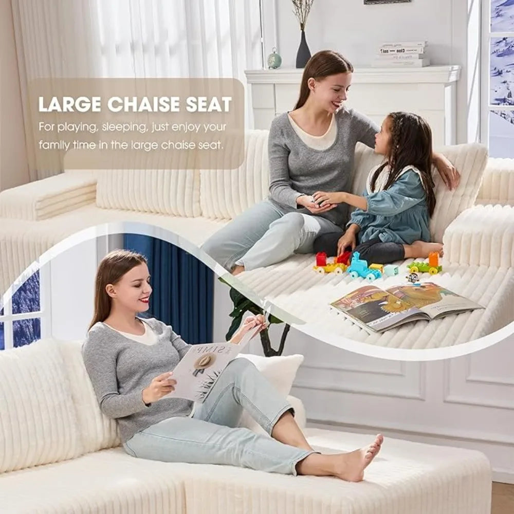 HUANZHUANG Modular Sectional Sofa L Shape Memory Foam