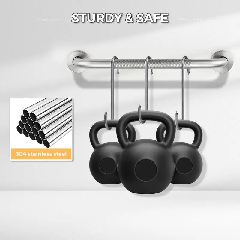 2-Pack Stainless Steel Shower Grab Bars For Elderly Safety