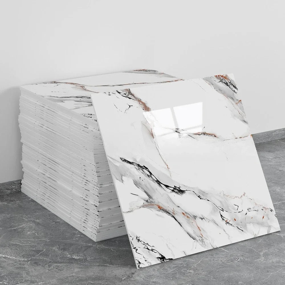 PVC Marble Wall Sticker Self Adhesive Tile Bathroom Kitchen Decor