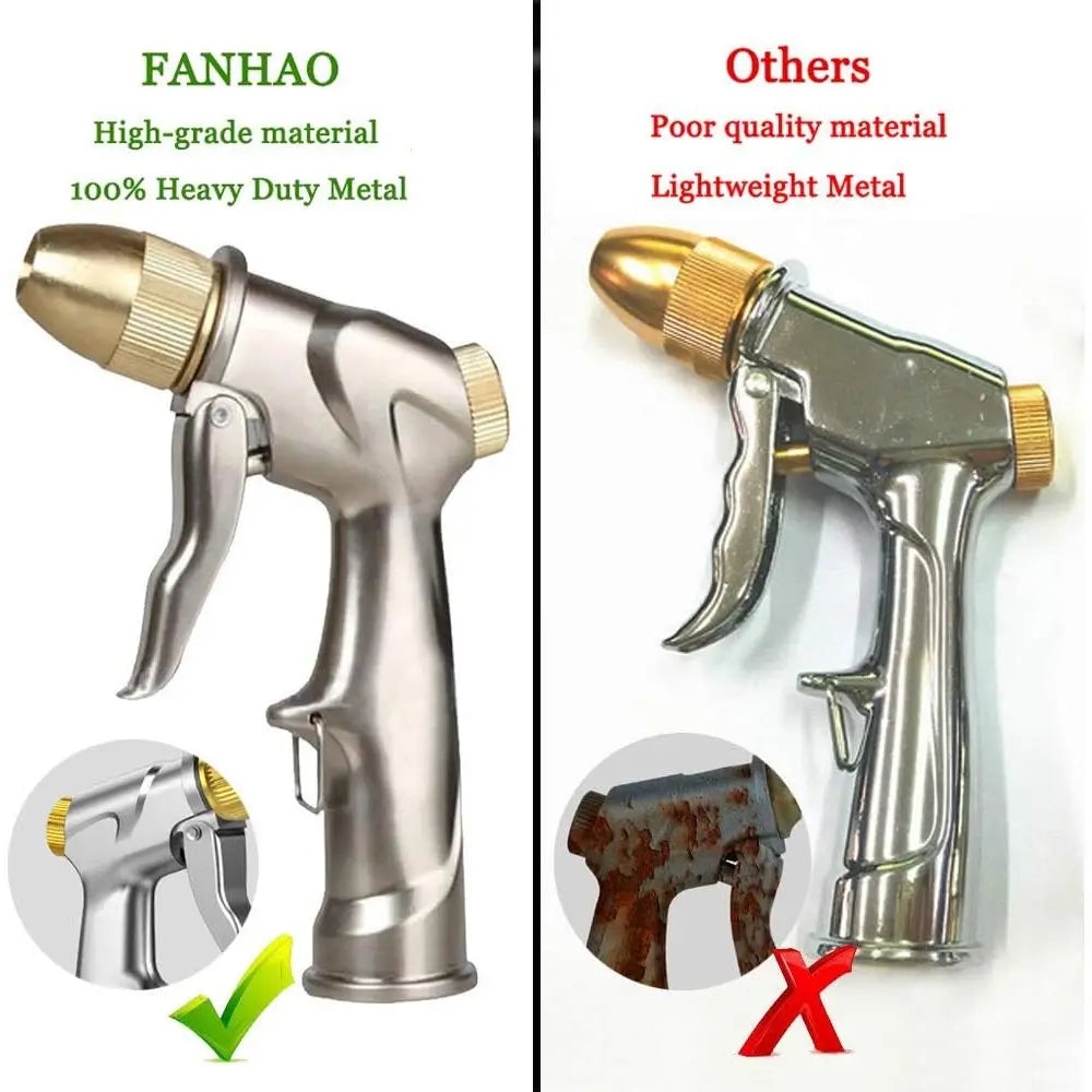 Upgraded Metal Garden Hose Nozzle Sprayer With 4 Spray Modes