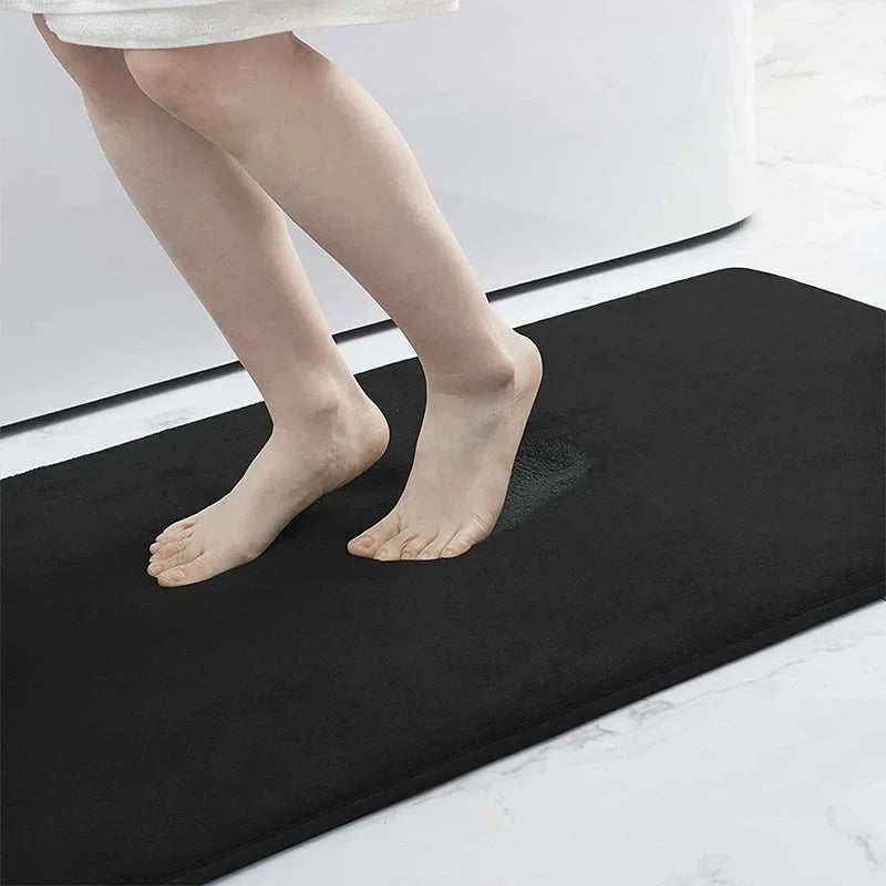 CN Silicone Bath Mat Non Slip Memory Foam Shower Rug