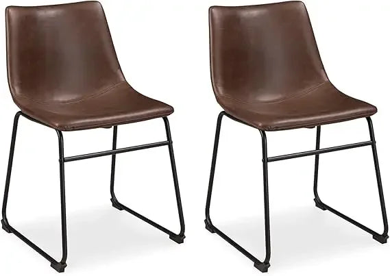 [New Arrival, Limited Stock!]mid century centiar 18.75" dining bucket chair, 2 count, black and brown
