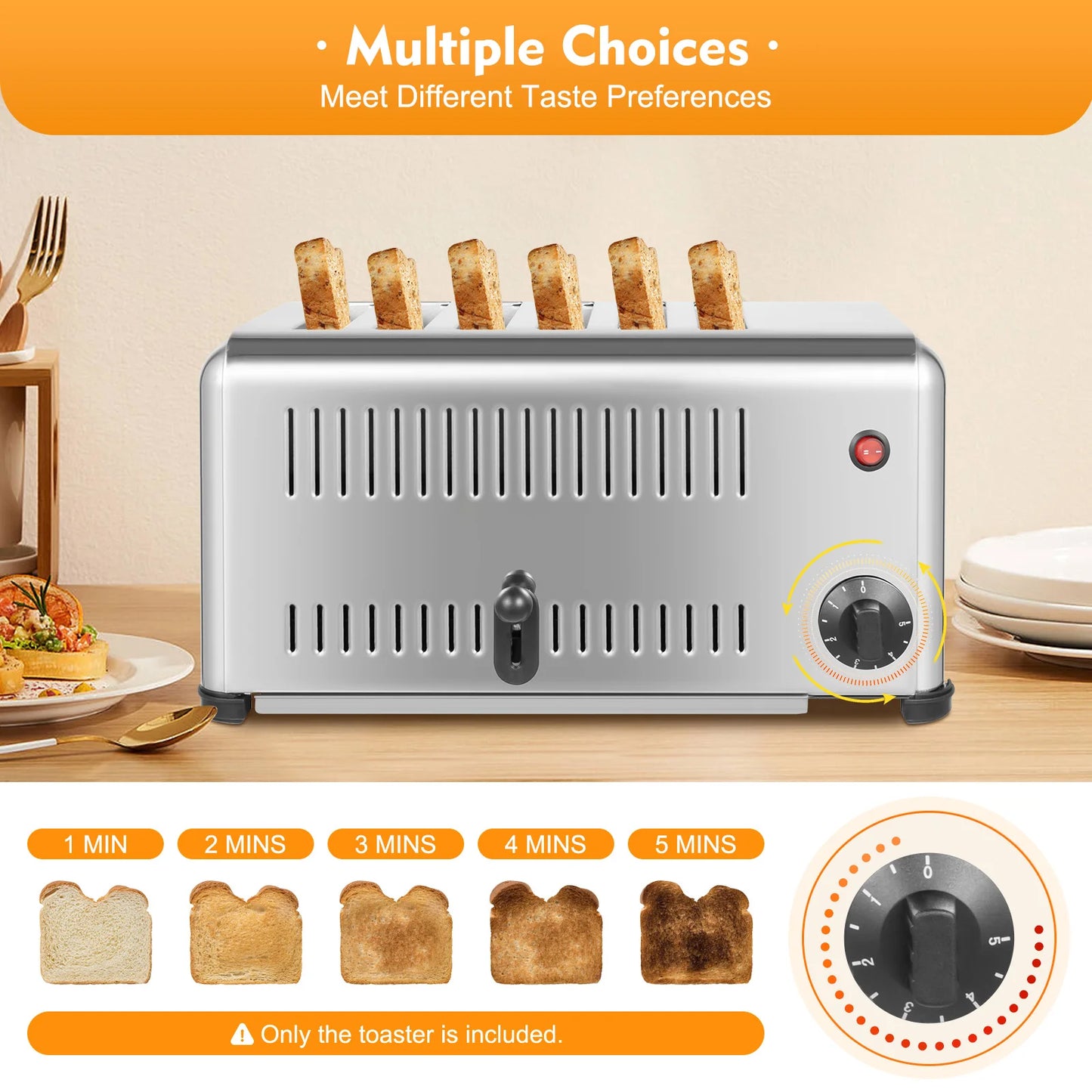 Sweetmile Commercial Toaster 1680W For Home And Bakery