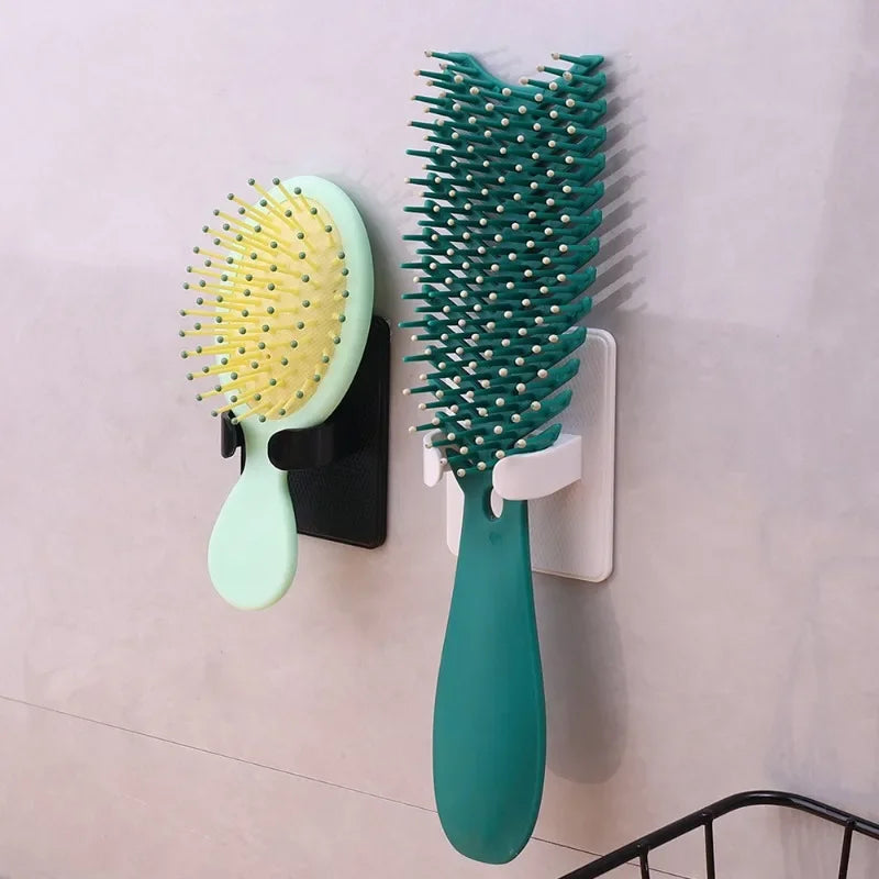 Hign-concerned Wall Mounted Comb Holder Hair Brush Storage Rack