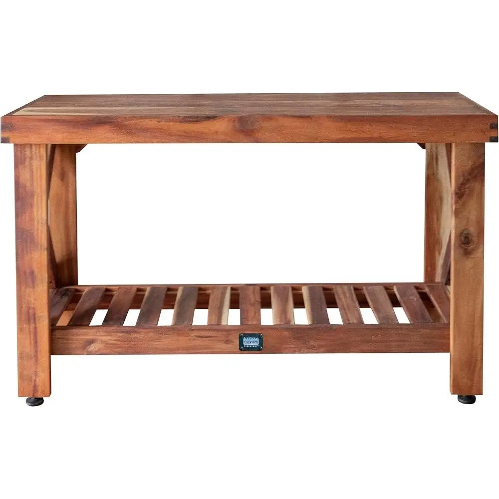 XMSJ Acacia Wood Console Table Farmhouse Entryway Patio