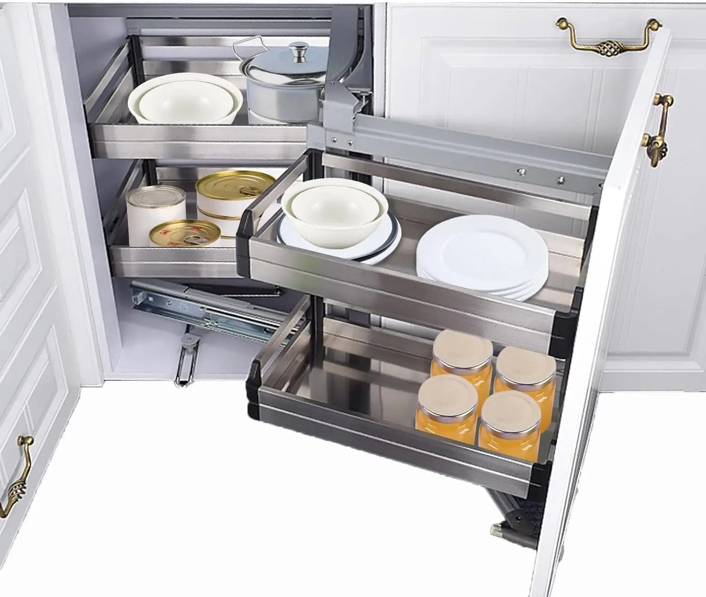 Sichuan Pull Out Cabinet Organizer Right Swing Two Tier