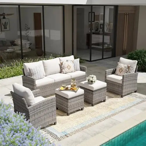 Modular Wicker Patio Furniture Rattan Sectional Sofa