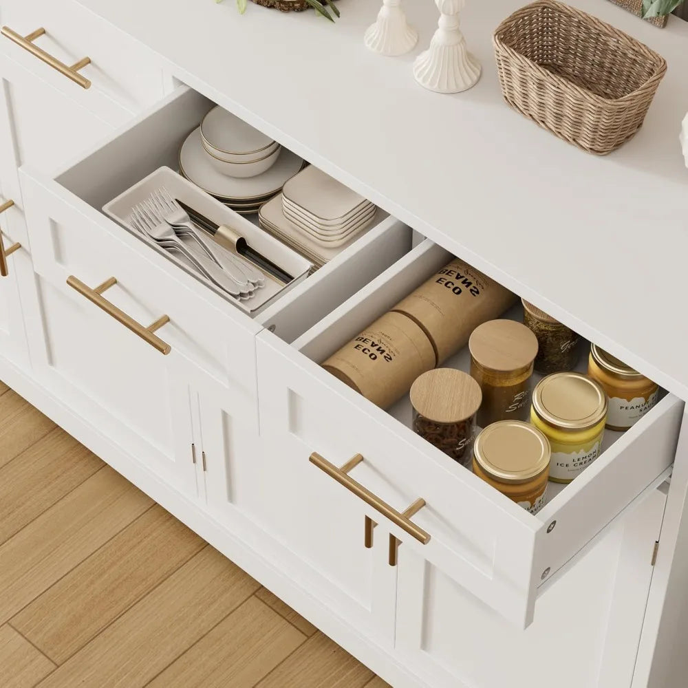 Tongyue Modern Buffet Sideboard with Storage and 4 Drawers