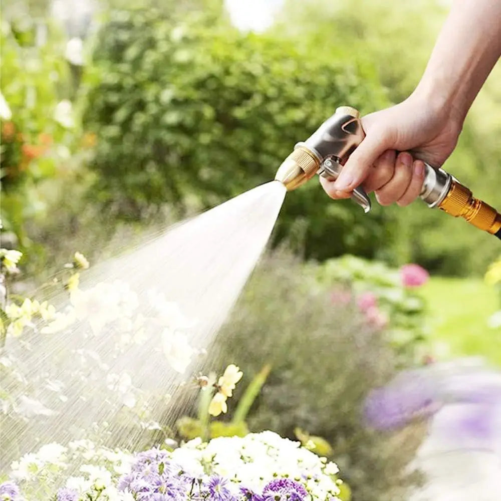 Upgraded Metal Garden Hose Nozzle Sprayer With 4 Spray Modes