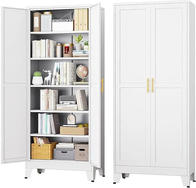 YQXH Metal Storage Cabinet For Home Office And Kitchen