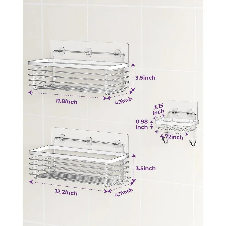 Hign-concerned Stainless Steel Shower Caddy Wall Mounted