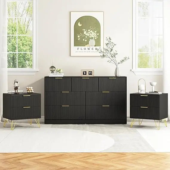 RBXC 7 Drawer Dresser and Nightstand Set