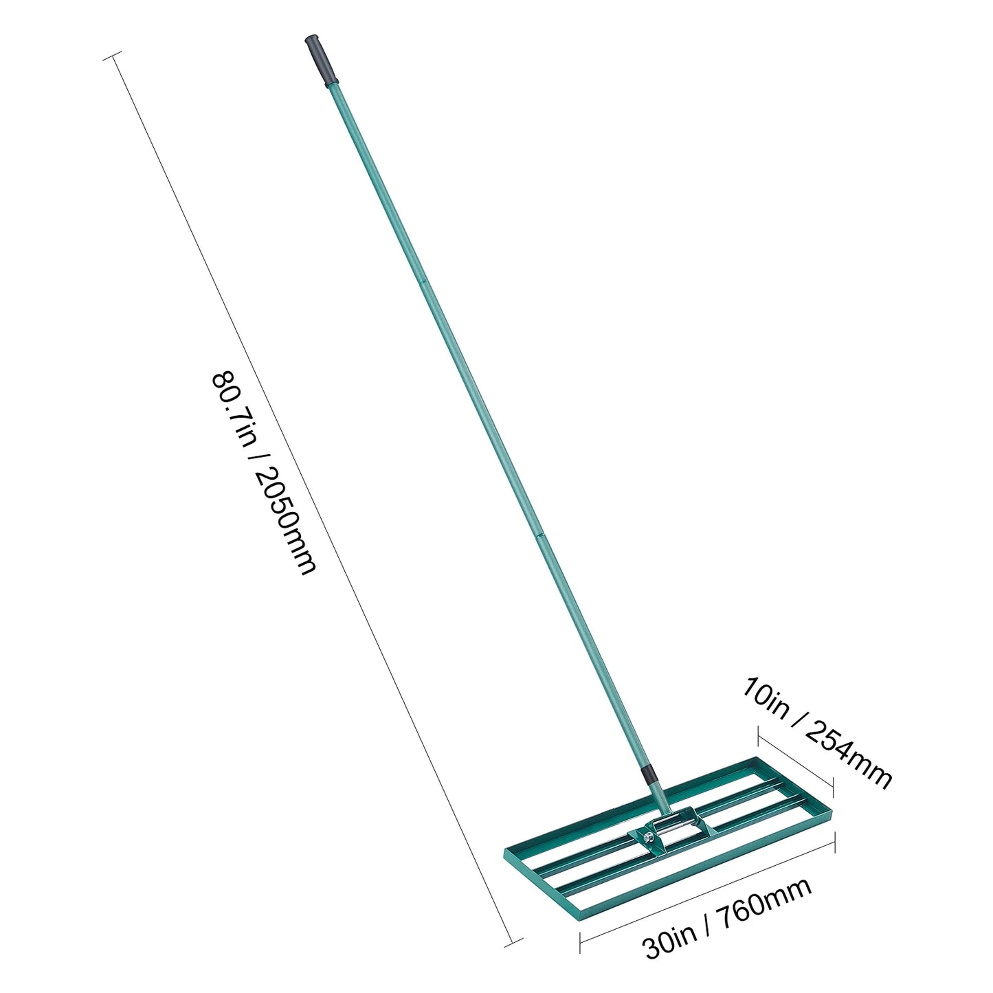 SucceBuy Lawn Leveling Rake Heavy Duty Garden Tool Pro