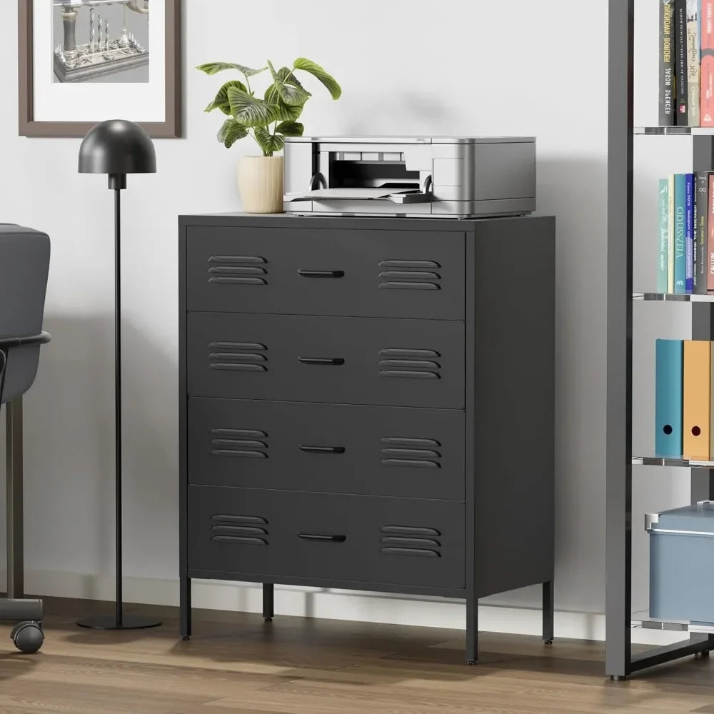 Dafify 4 Drawer Dresser For Bedroom Modern Metal Chest