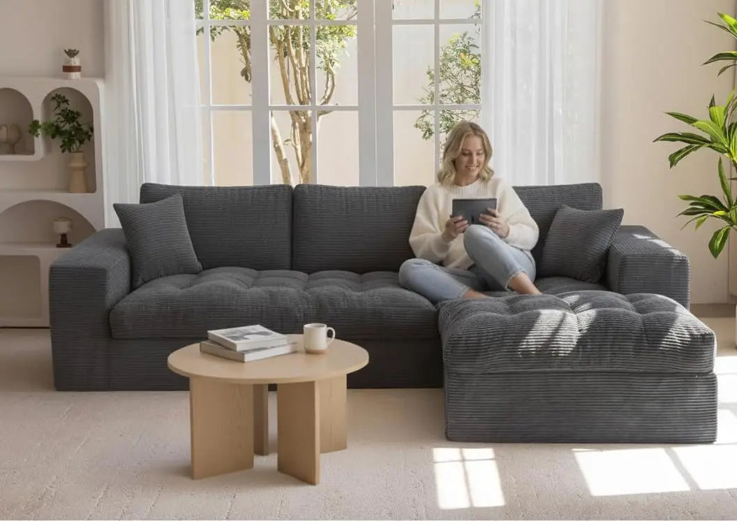 XIAOLANG Modular L Shaped Sectional Sofa Cloud Couch