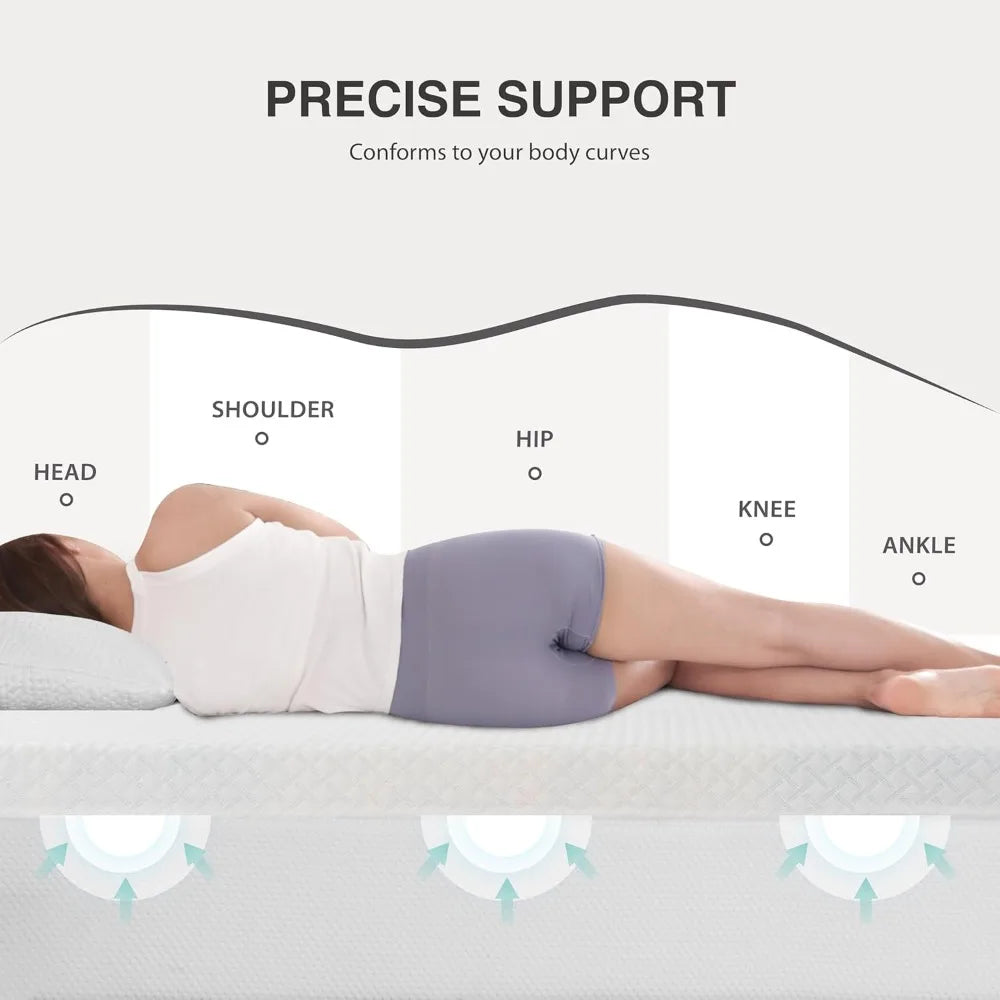 High-concerned Gel Memory Foam Mattress Topper With Removable Cover