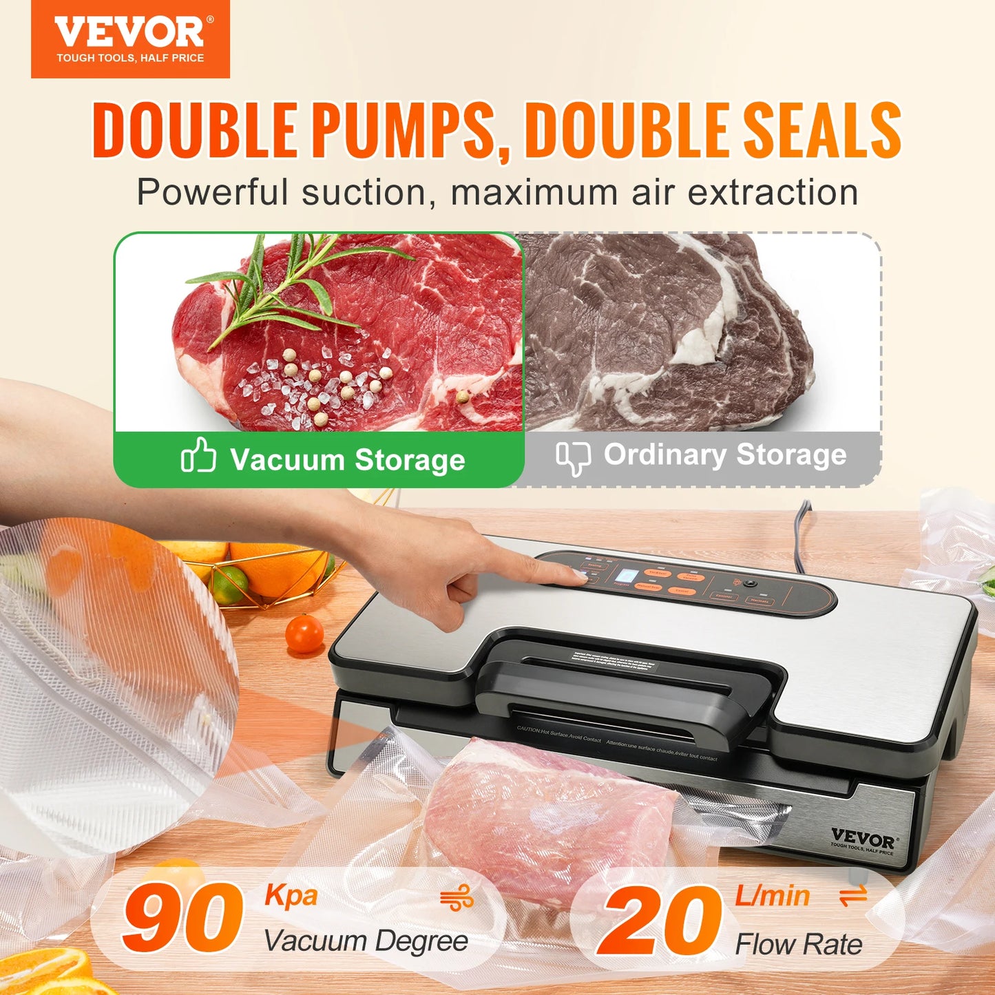 Big Boss Home and Garden Vacuum Sealer 130W With Bags