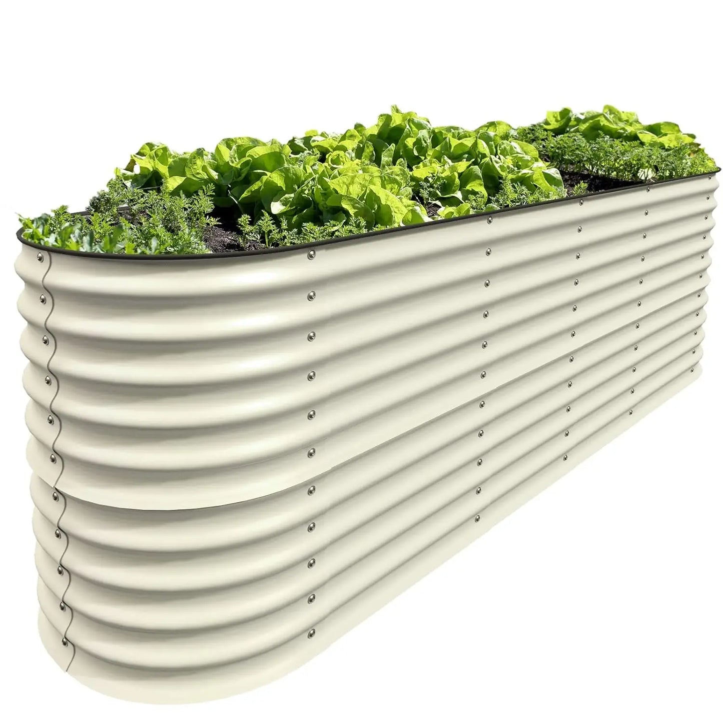 Galvanized Metal Raised Garden Bed 12-In-1 Modular Kit