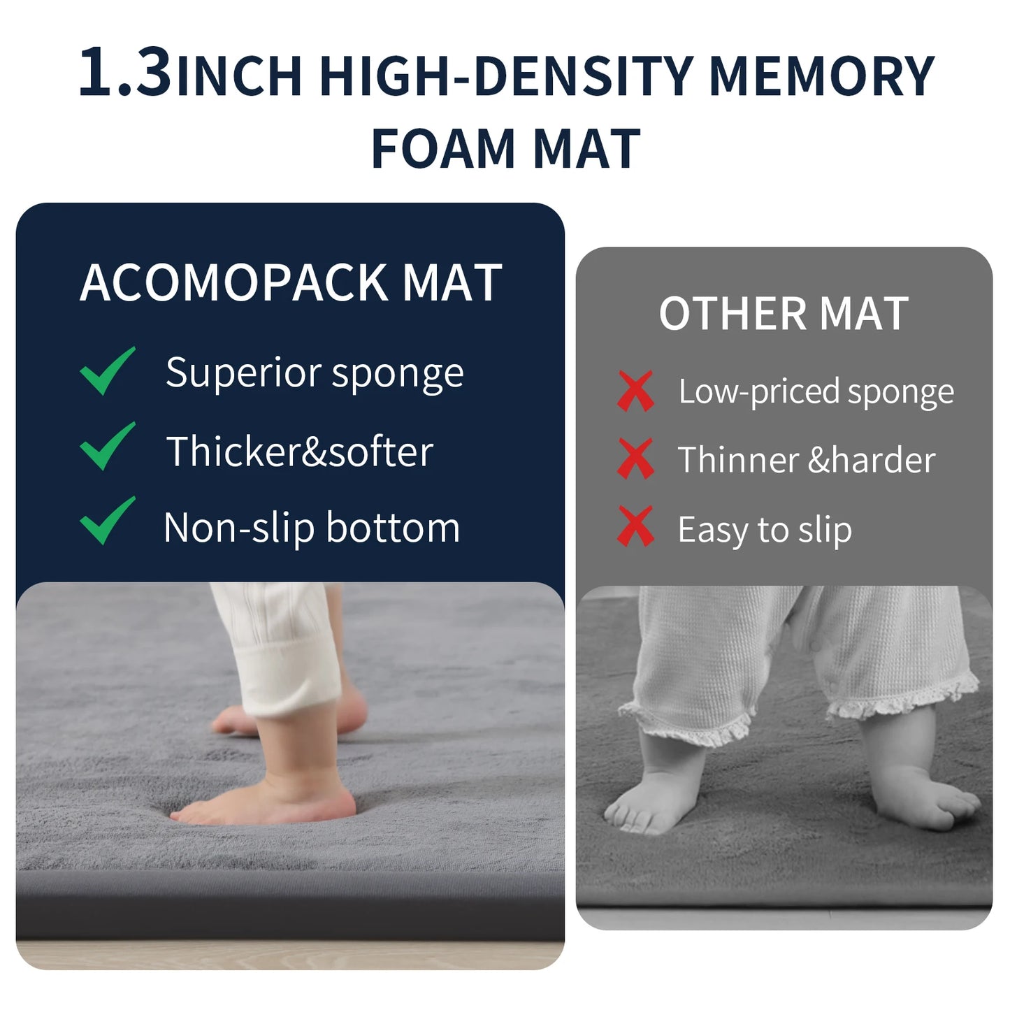 Huloo Sleep Tatami Baby Play Mat Non Slip Crawling Nursery Rug Living Room