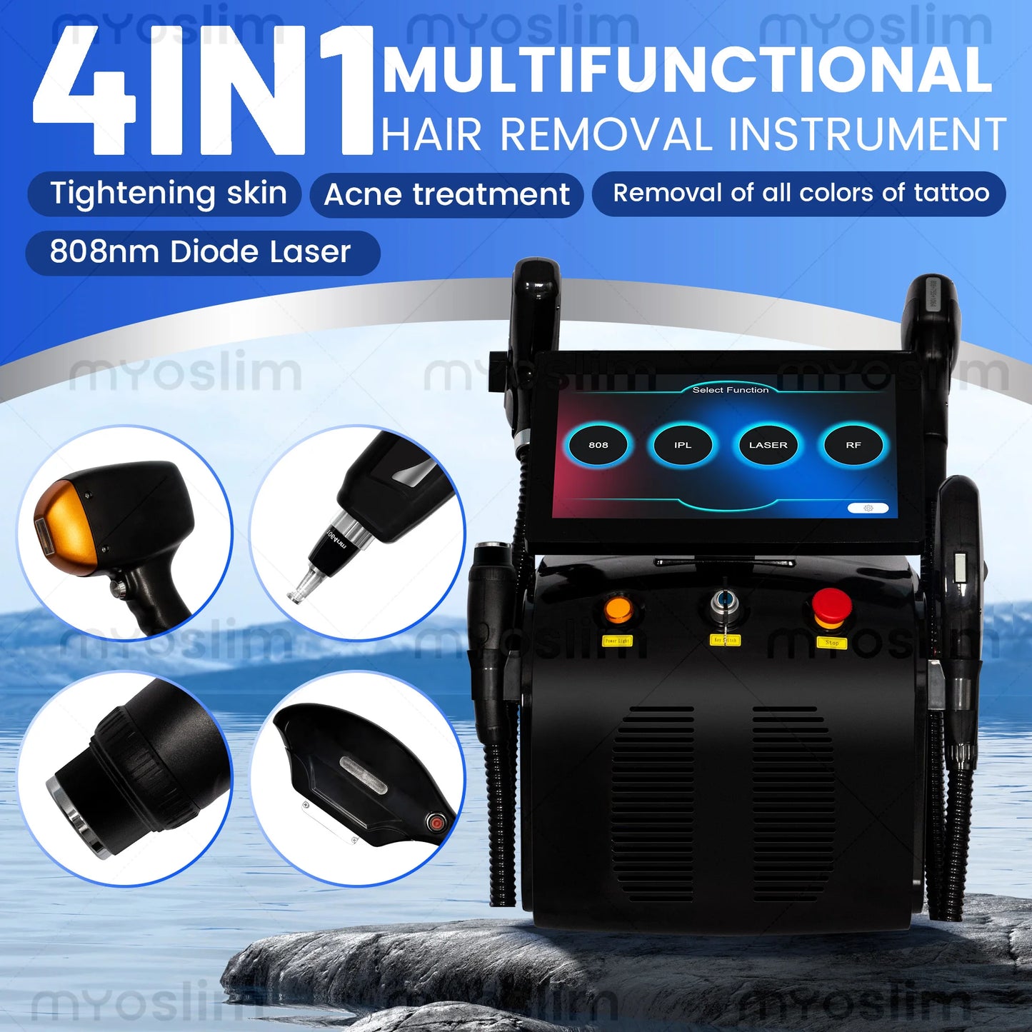 Myoslim 4in1 Diode Laser Pico IPL RF Beauty Device
